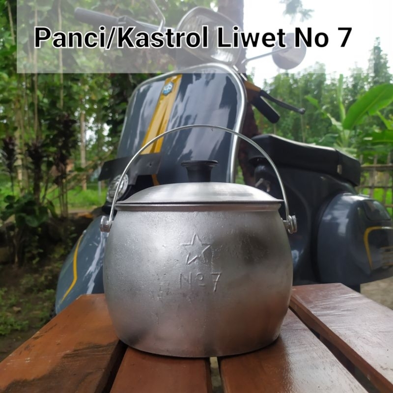 Panci liwet Priuk Kaserol nasi Liwet Panci liwet 1,5 liter kastrol No 7 penanak nasi liwet tradision