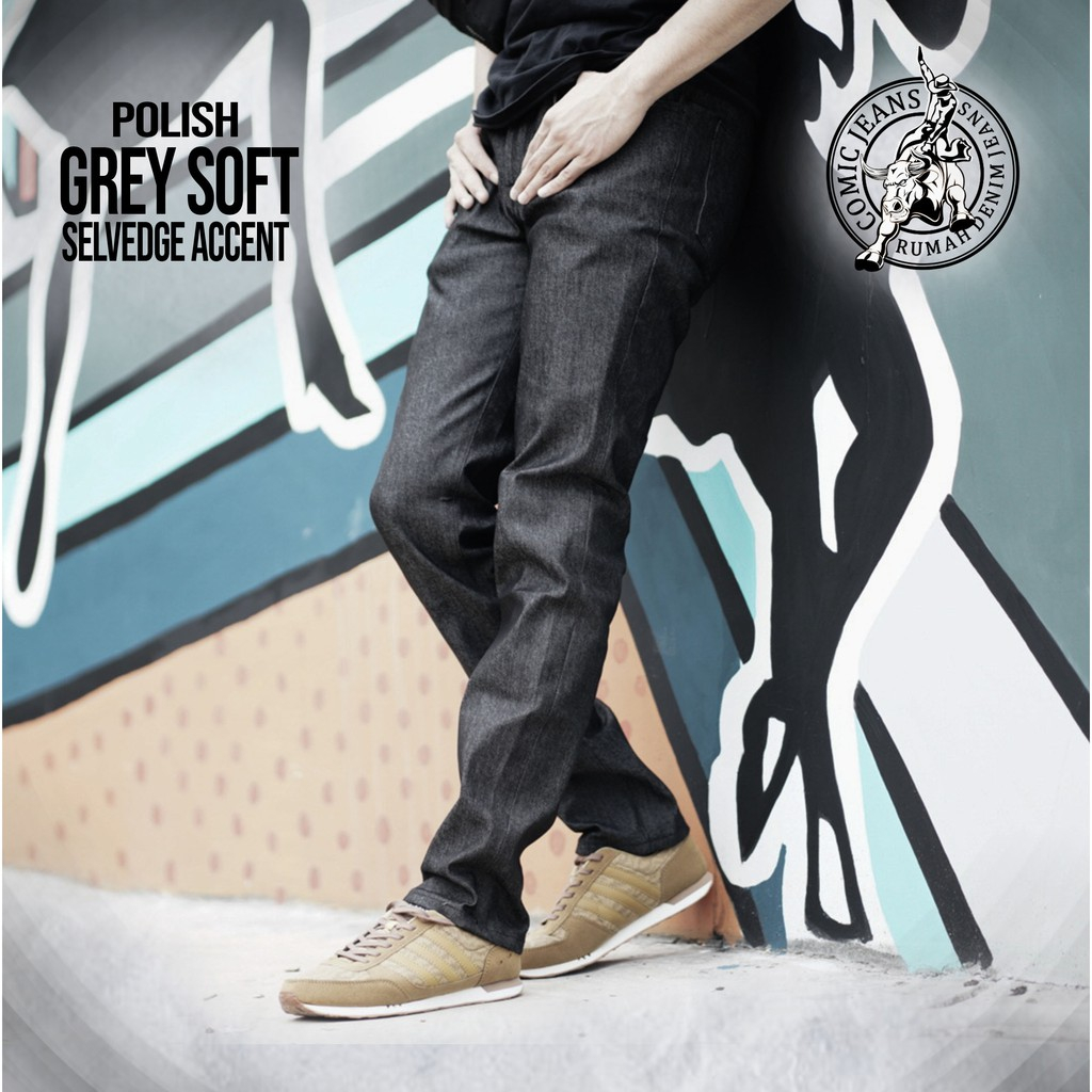 Comic Jeans - Polist Grey Soft 13oz Aceent Selvedge  Stretch