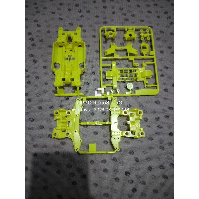 Tamiya Chassis Set MS Pro Yellow Fluorescent + Gearbox MS + NT MS