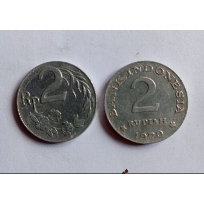 Uang Koin 2 Rupiah th 1970
