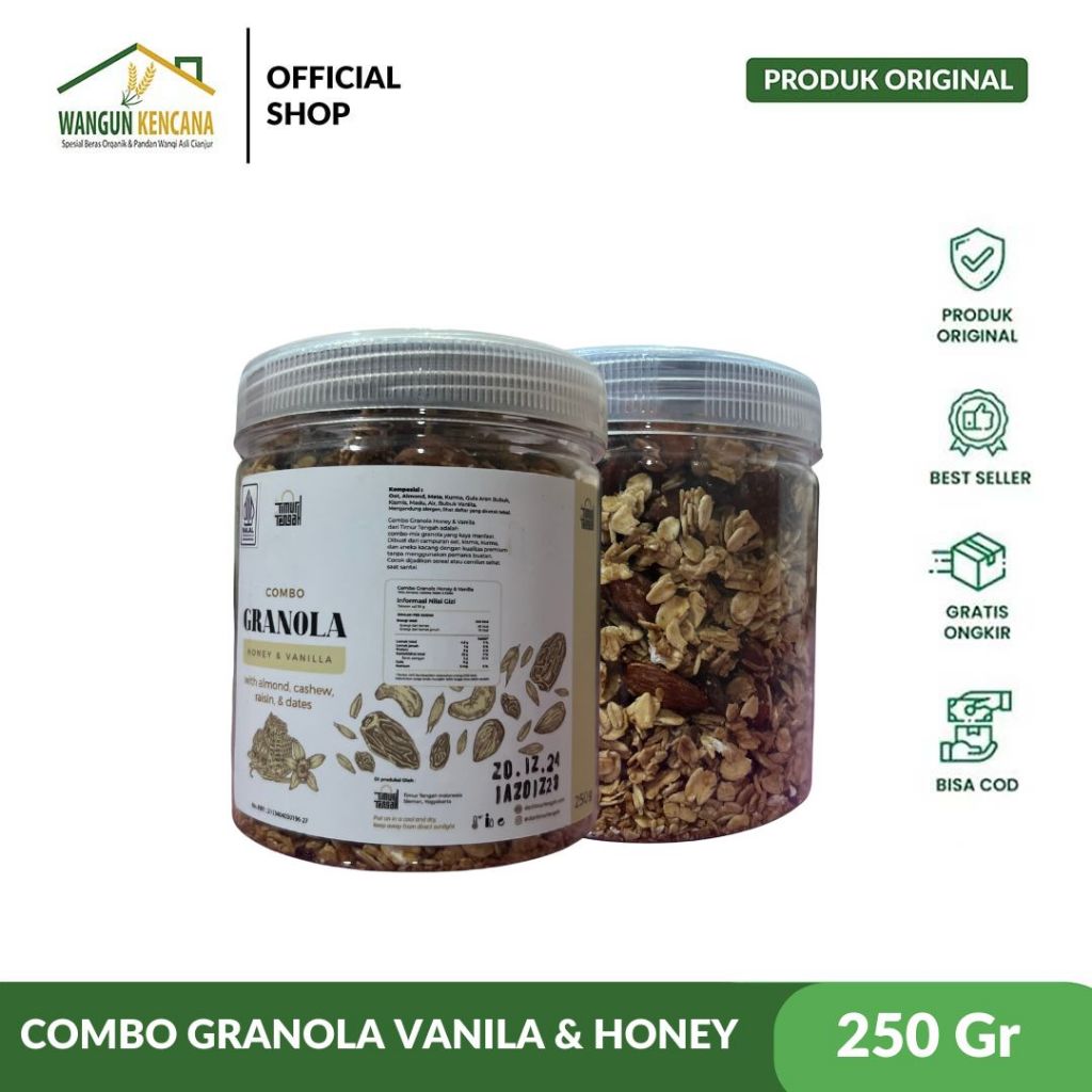 

TIMUR TENGAH - Combo Granola Honey & Vanila 250 Gr