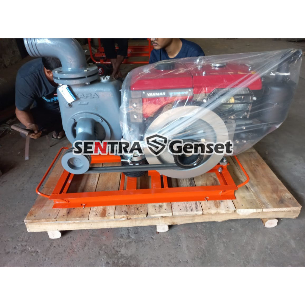 pompa 3 inch Ebara SQPB 80 Yanmar TF 65 R + dudukan