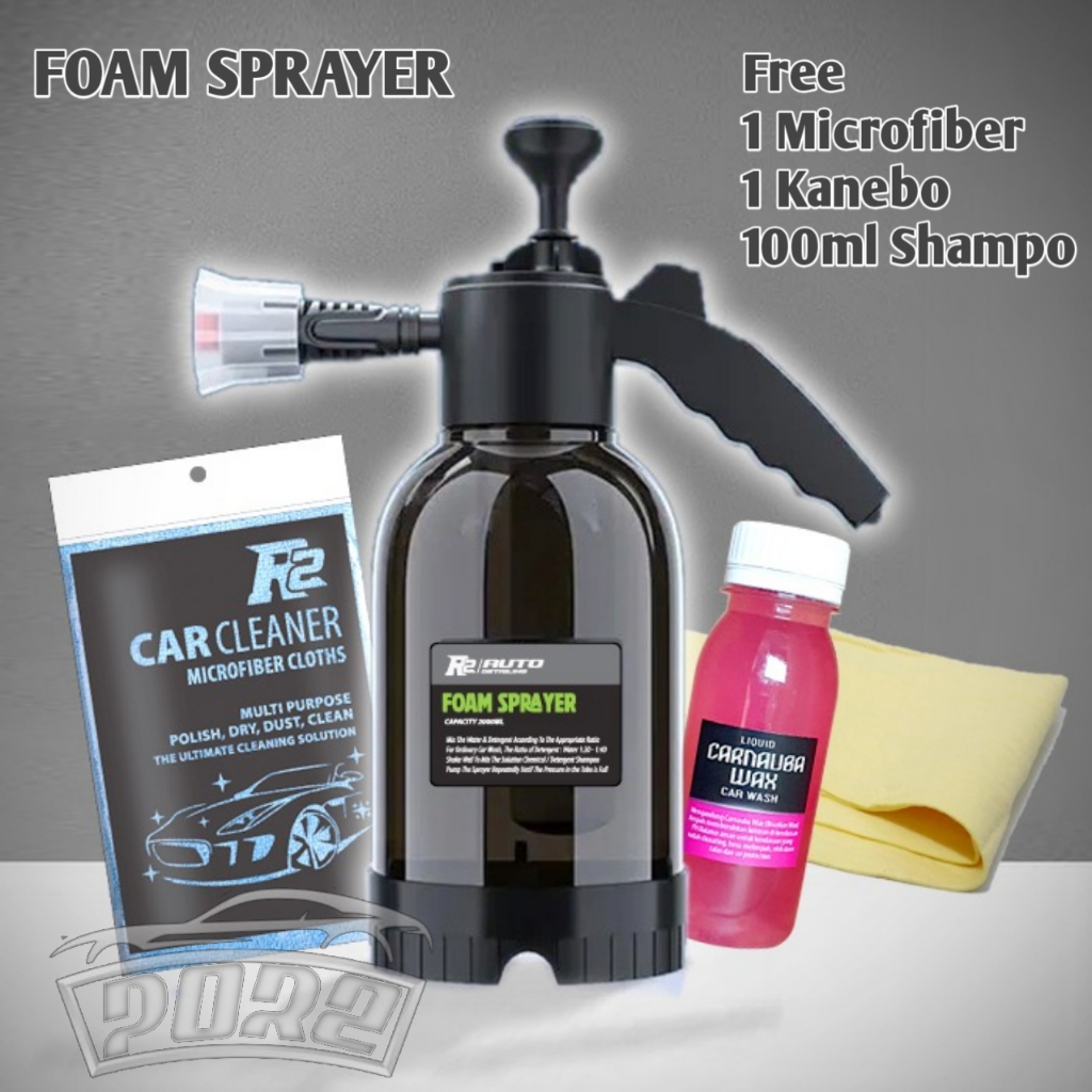 Foam Gun Car Wash / Alat Cuci Motor Mobil Salju / Hand Foam Sprayer 2 Ltr