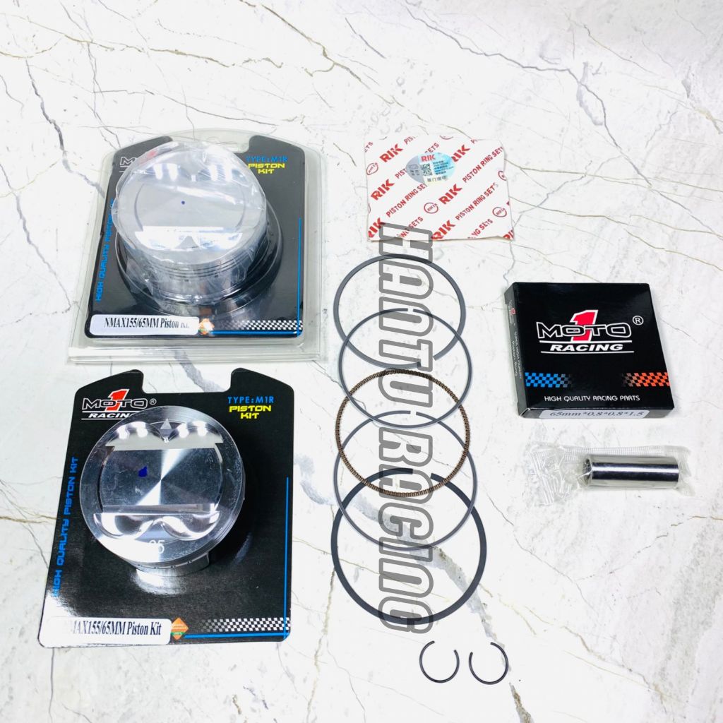 PISTON NMAX MOTO1 65mm PIN 14 NMAX AEROX HANTU RACING