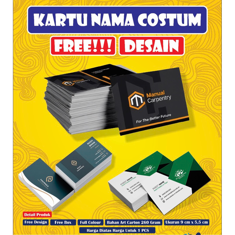 

KARTU NAMA CUSTOM