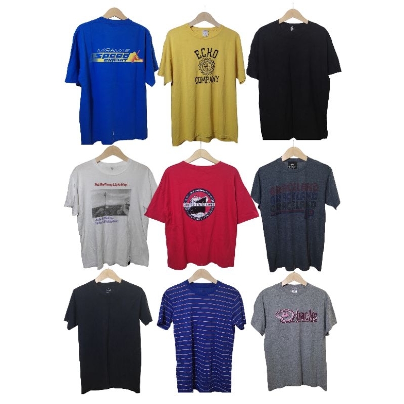 Kaos Vintage Uniqlo Muji Jerzees AAA etc