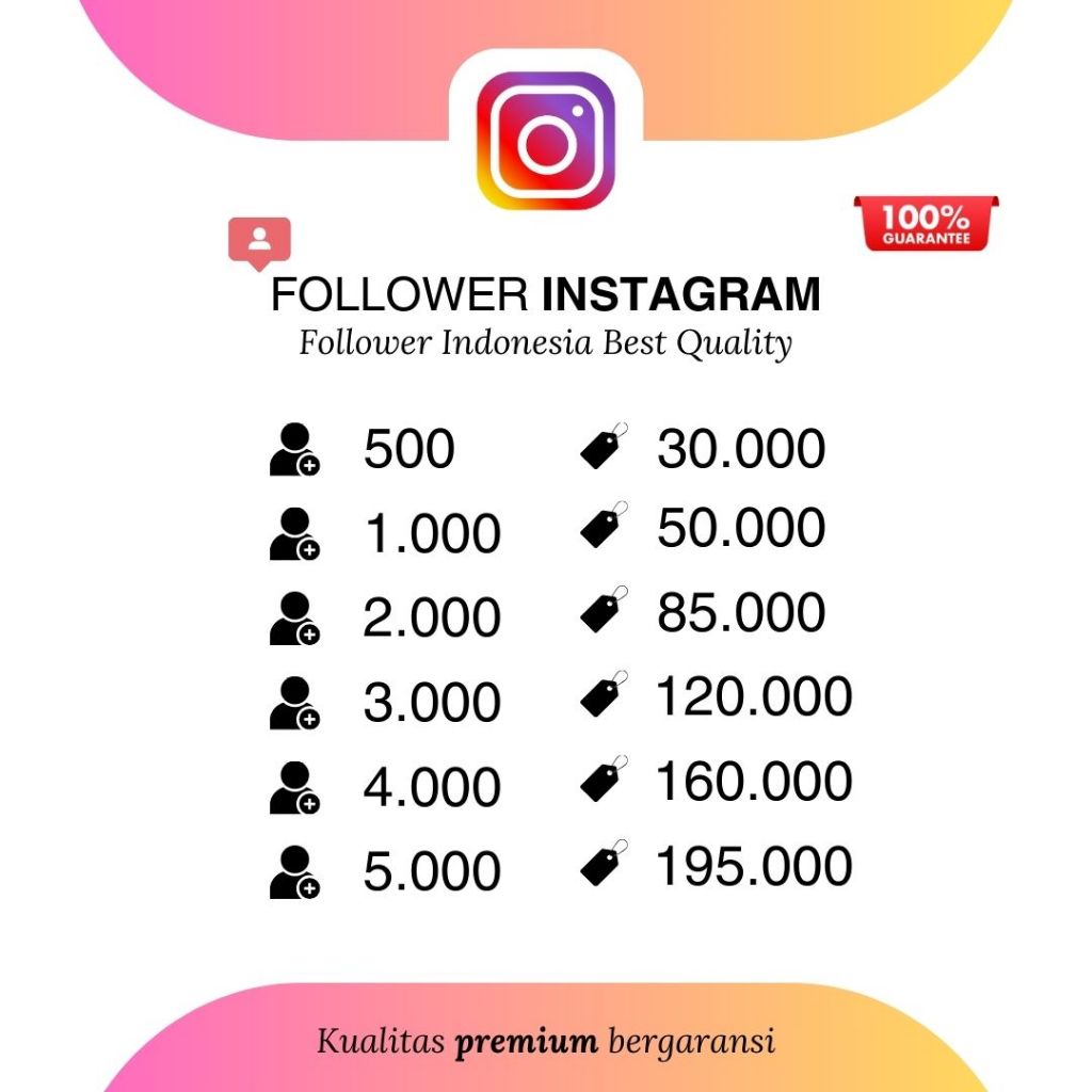 Follower Instagram/Real Permanen