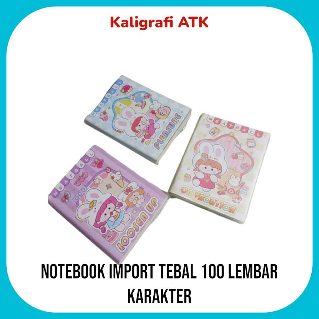 

Note Book import Kecil Tebal 100 Lbr Karakter 4090-18