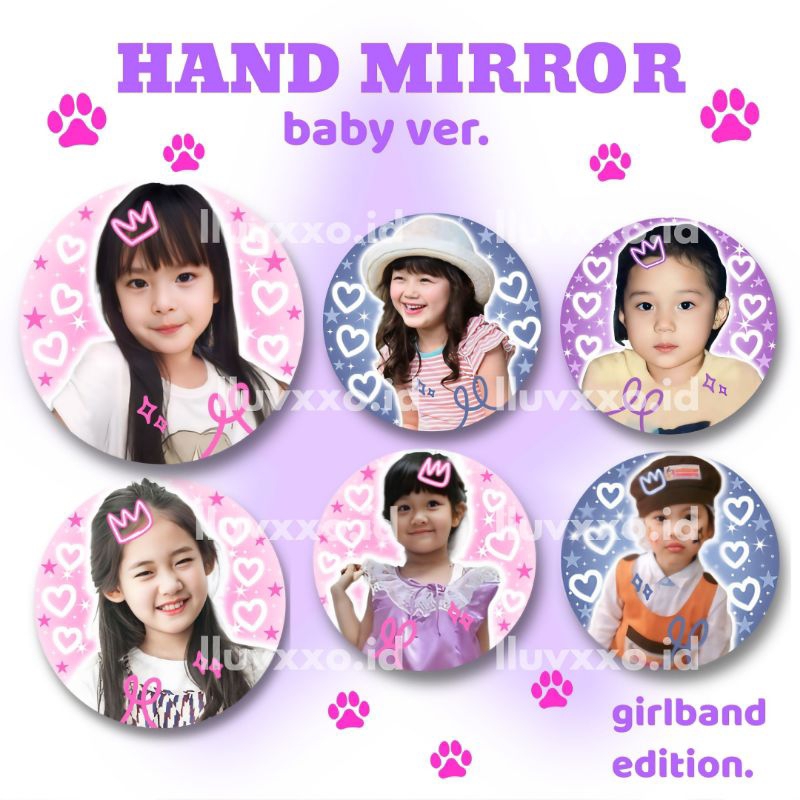[PO] HAND MIRROR KPOP baby ver. | HAND MIRROR BABY MONSTER AESPA NEW JEANS by lluvxxo.studio