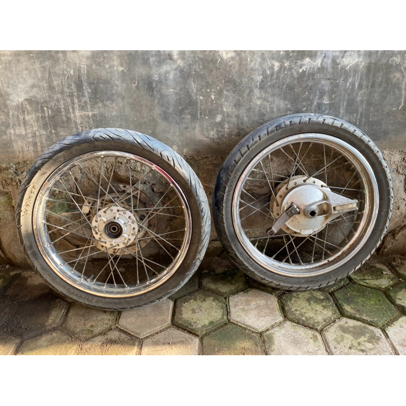 velg megapro mono tromol original set
