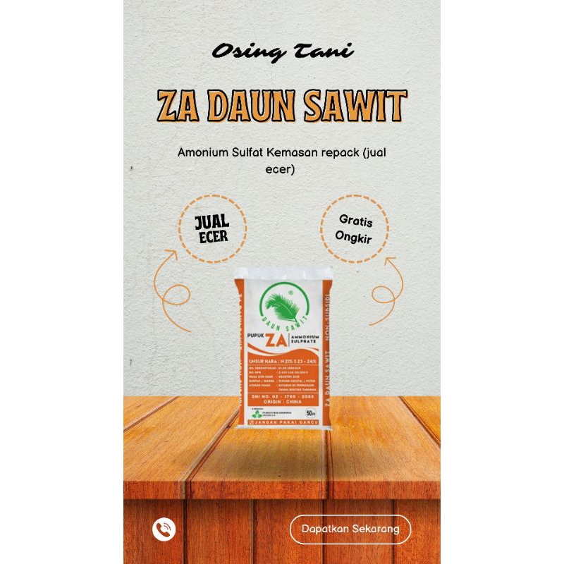 PUPUK ZA DAUN SAWIT JUAL ECER 3 KG