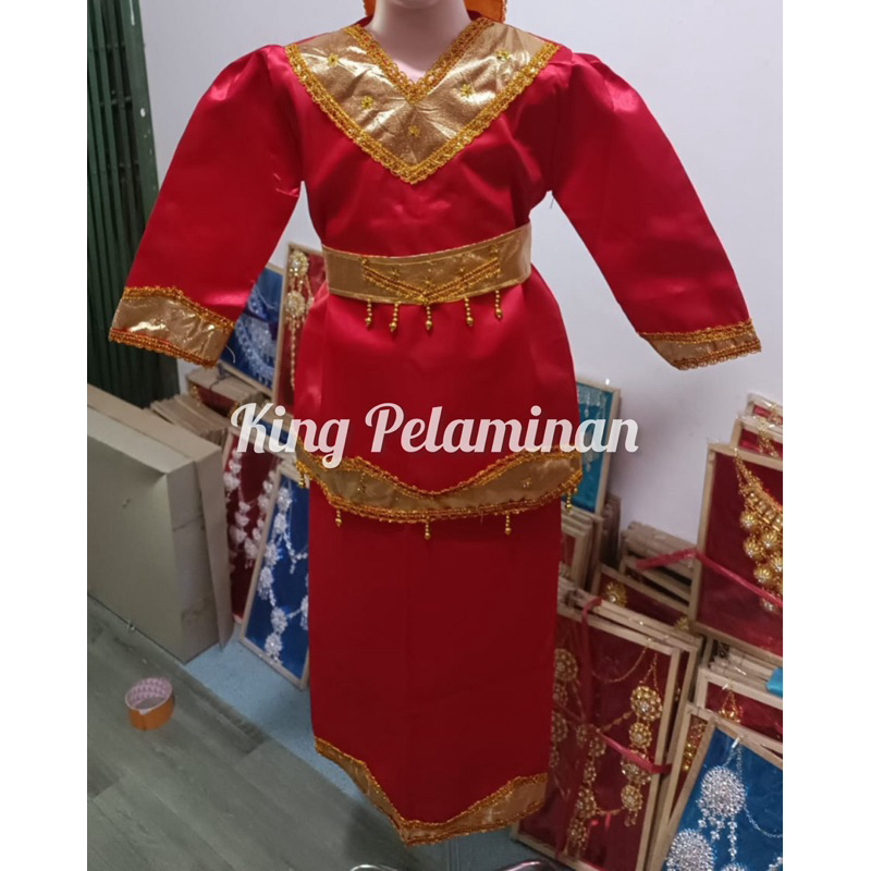 baju adat padang/baju adat minang wanita/baju tari anak carnval