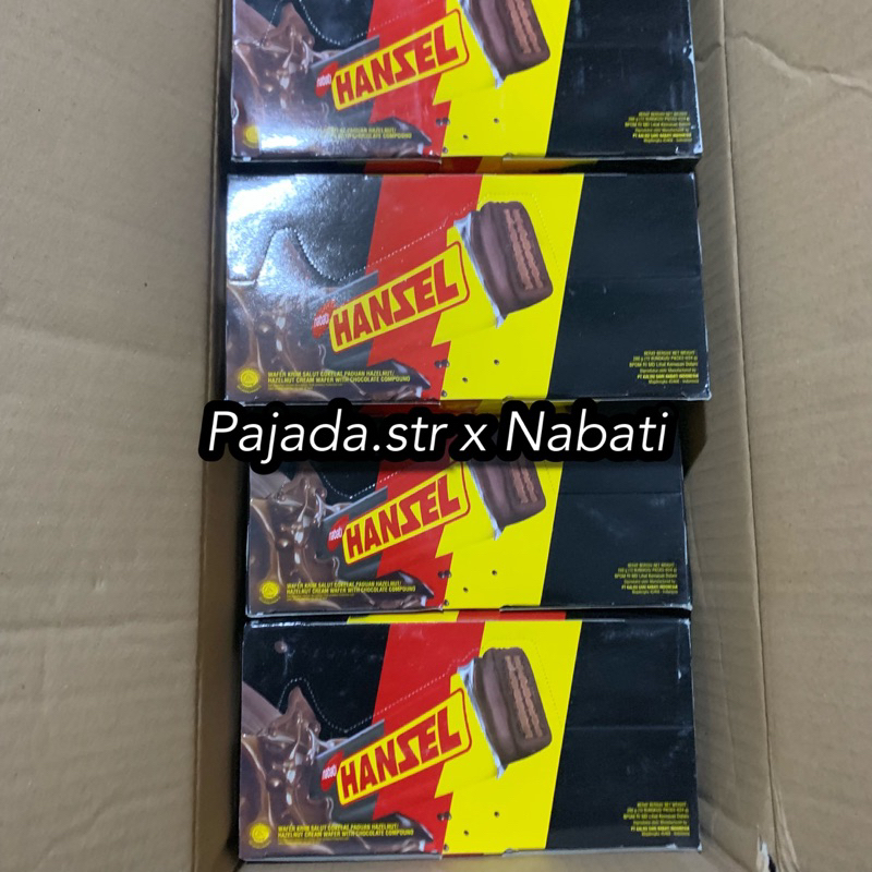 NABATI HANZEL WAFER COKLAT HANZELNUT 34gram