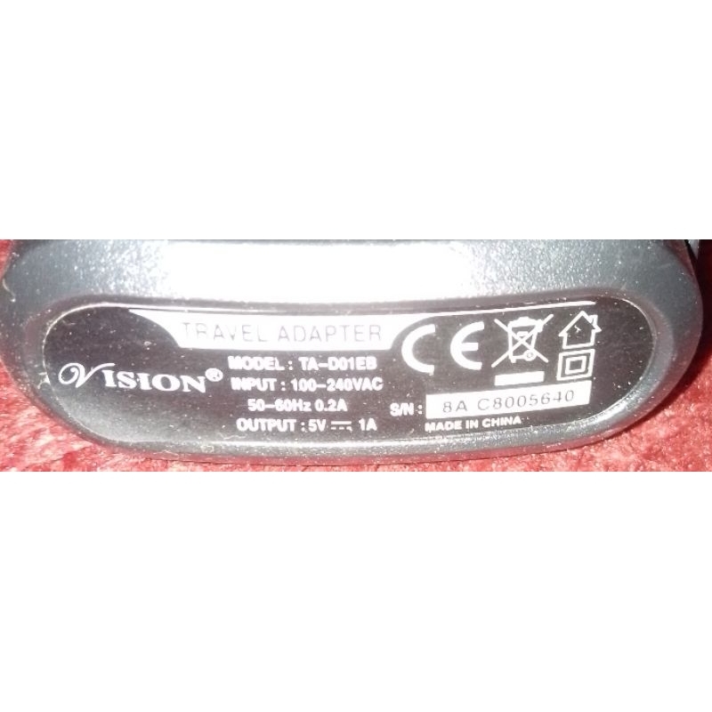 Travel Adapter(Charger)5Volt-VISION