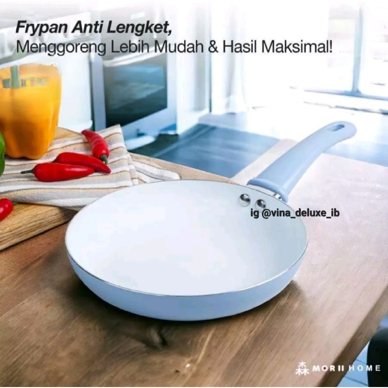 Frypan / Teflon Moriihome 20cm & Wok Pan Moriihome 24cm