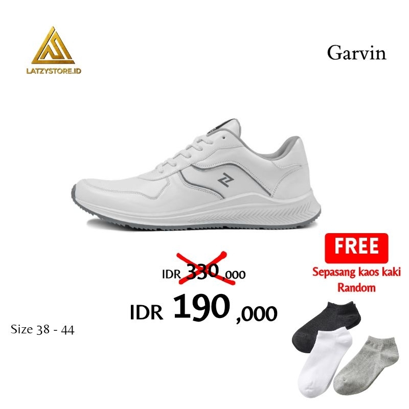 SNEAKERS NAZ GARVIN ORIGINAL | sneakers pria | sneakers putih