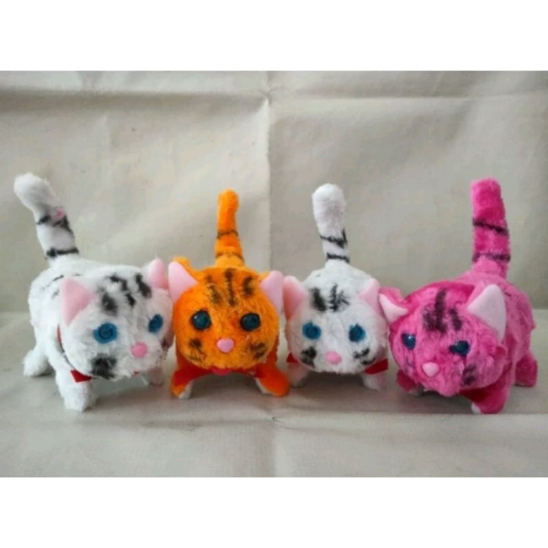 Mainan Boneka Kucing Bisa Bergerak dan Bersuara Seperti Aslinya // Boneka Kucing suara meow