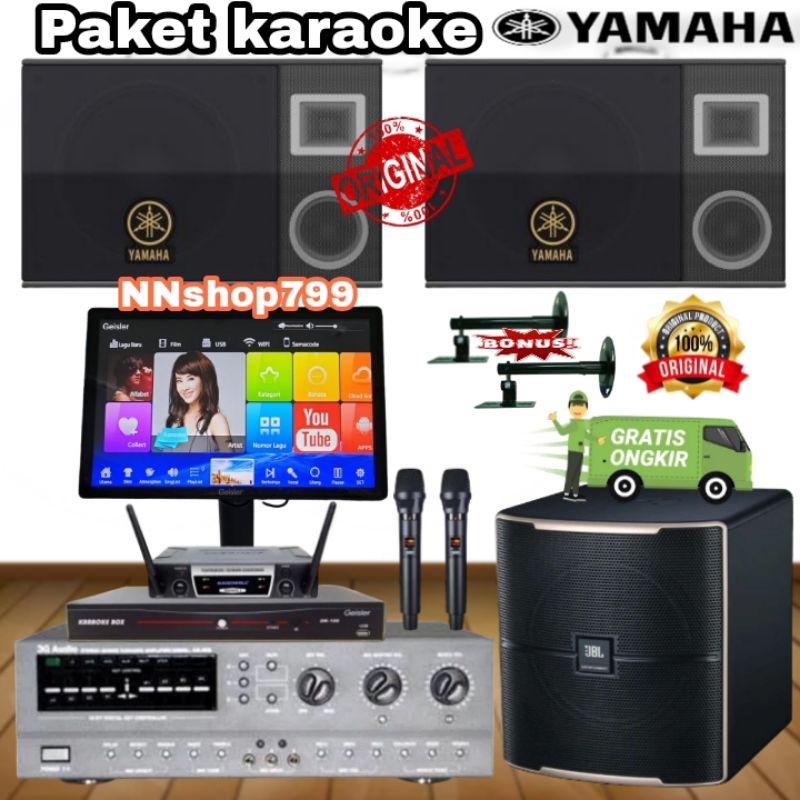 Paket Karaoke Yamaha 10inchi+Amplifier 3G Audio/Profesional Sound System Karaoke Original