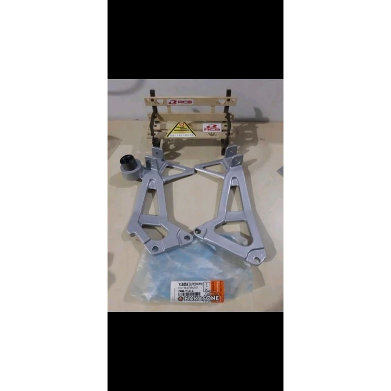 Yamaha SS 2 two bracket footstep belakang dan karet bushing knalpot
