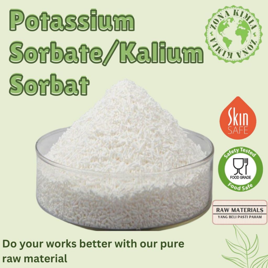 

Potassium Sorbate 1 Kg / Kalium Sorbat 1 Kg Pengawet Makanan