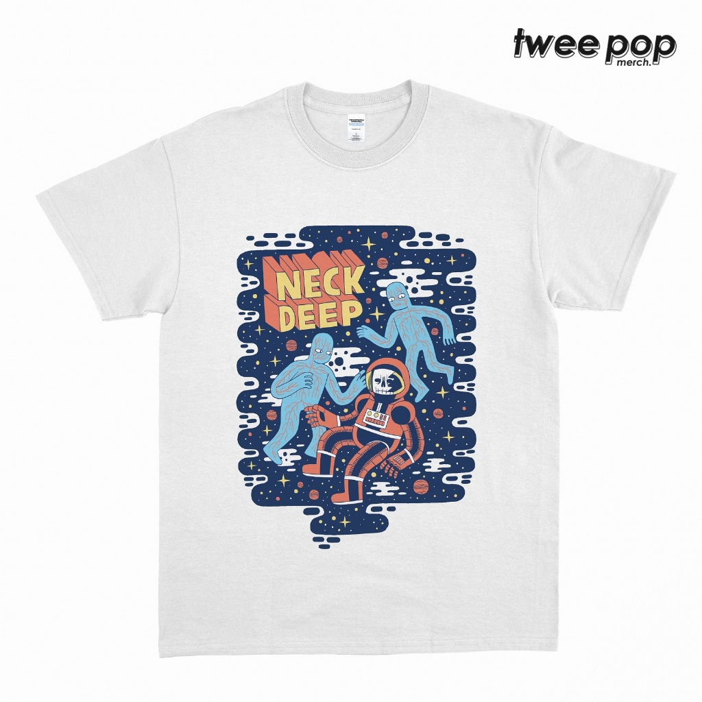 Original KAOS BAND NECK DEEP ASTRONAUT ARTWORK Unisex Tee