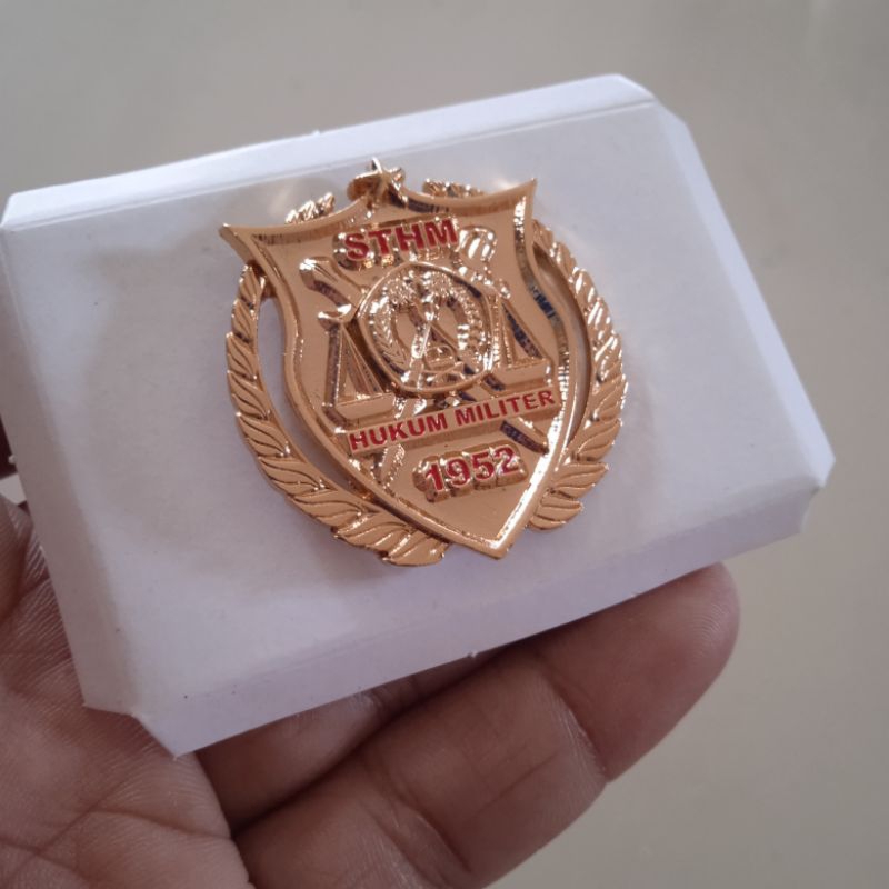 brevet wing pin lencana sthm hukum militer tni ad