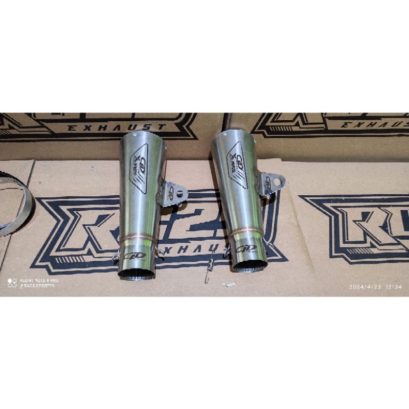 KNALPOT CLD X MONSTER SELENCER INLET 50/51MM FOR NINJA CBR VIXION R15 GSX