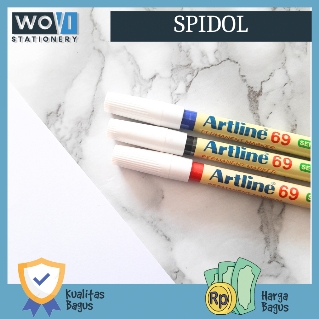 

[WOVI STATIONERY] Spidol Kecil Permanent EK-69 Artline / Spidol Kecil EK-69 Permanen Artline / Spidol Tidak Bisa Dihapus [PCS]