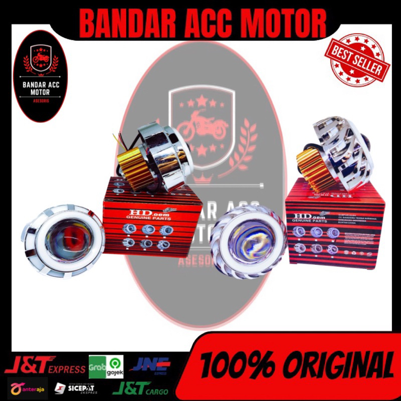 PROMO Lampu Depan Projie Proji LED Running MOTOR MATIC Beat Vario Scoopy nmax xmax ADV PCX AEROX MIO