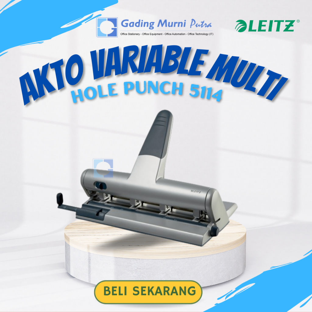 

LEITZ AKTO VARIABLE MULTI HOLE PUNCH 5114