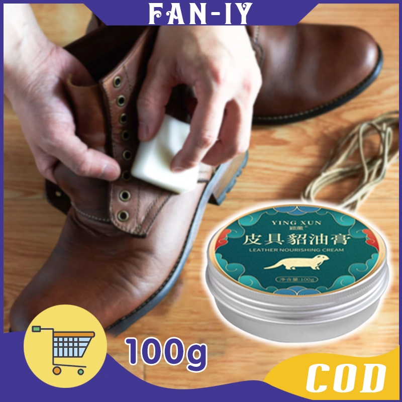 100g Mink Oil Leather Balm Semir Kulit Asli Balsem Tas Kulit Asli Semir Sepatu Kulit