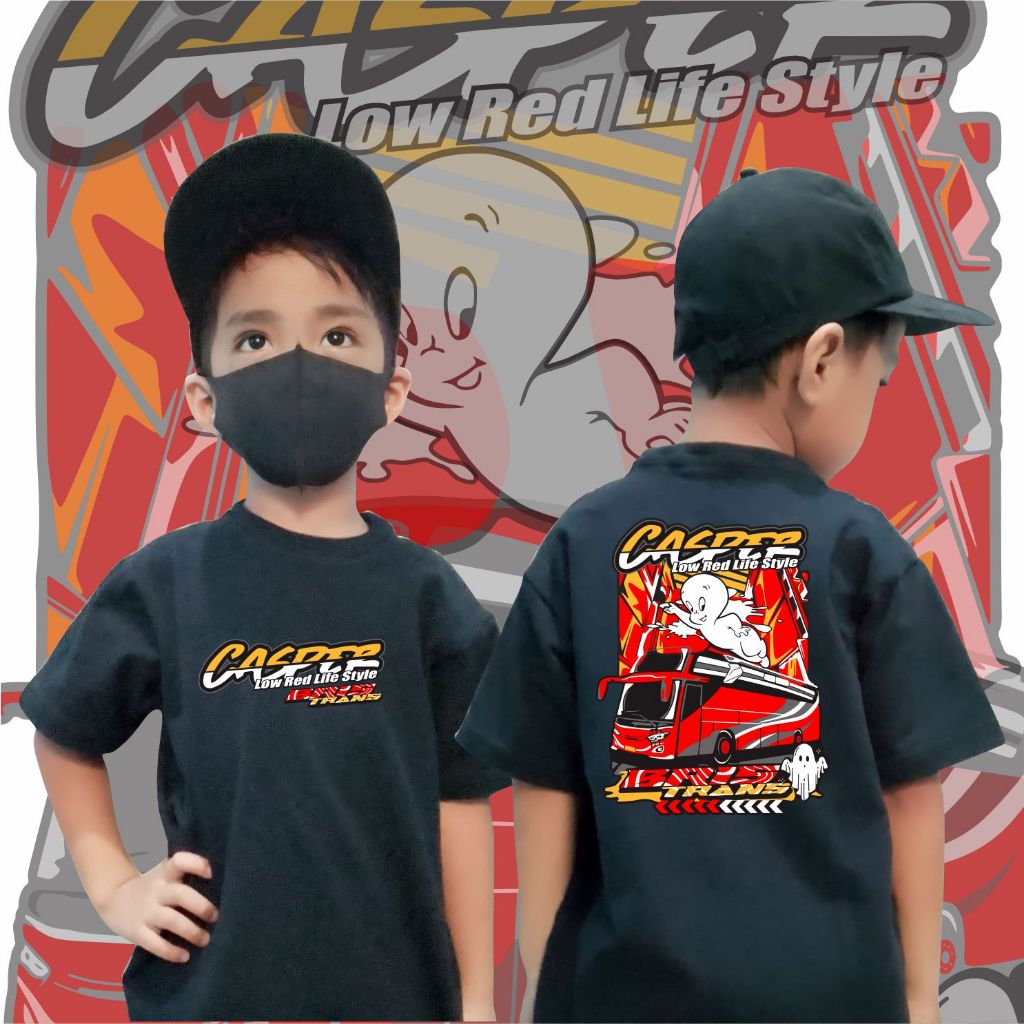 KAOS ANAK BUS MANIA BIS TELOLET CASPER BRIS TRANS FREE STIKER