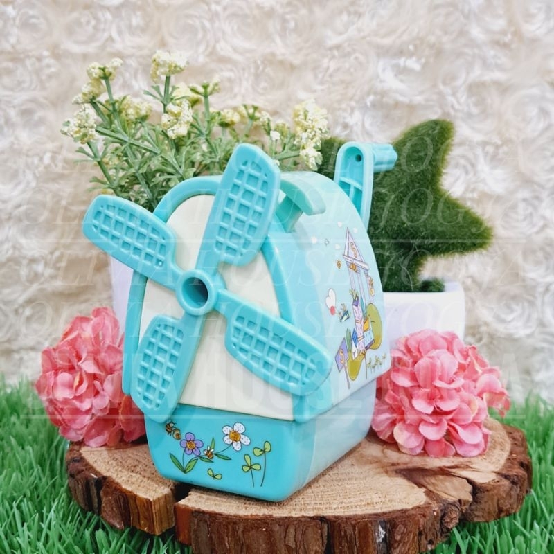 

Rautan Pensil Bentuk Rumah Kincir Angin Pencil Sharpener House Windmill Tosca Rautan Putar Tosca