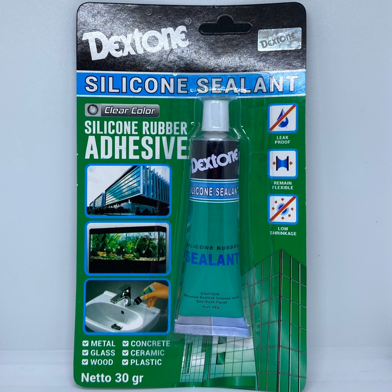Dextone Clear Silicone Sealent Warna Bening