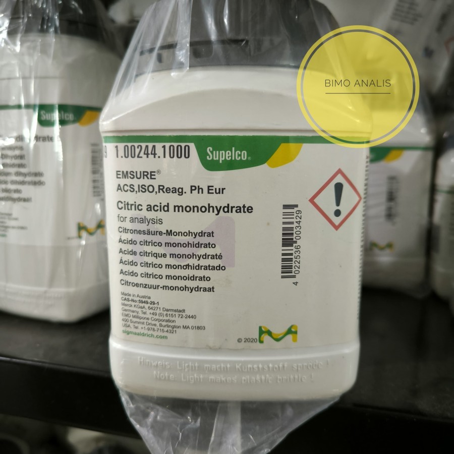 Asam Sitrat Monohidrat / Citric Acid Monohydrate 1Kg Merck 100244