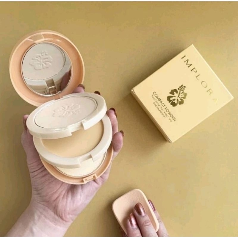 BEDAK IMPLORA 3IN1 POW CAKE  COMPACT POWDER & FONDATION