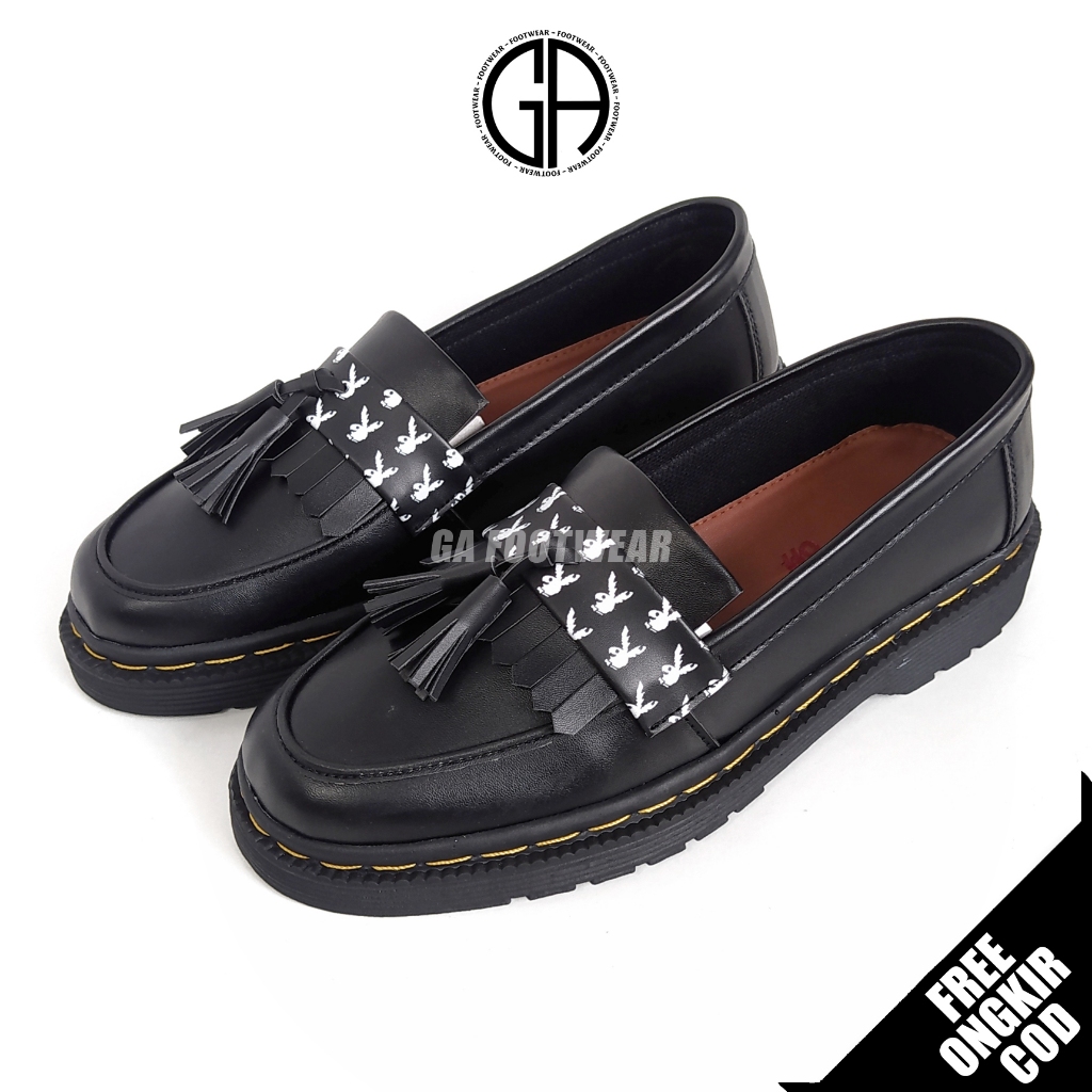 GA FOOTWEAR Playboy - Sepatu Pantofel Formal Loafers Pria Docmart