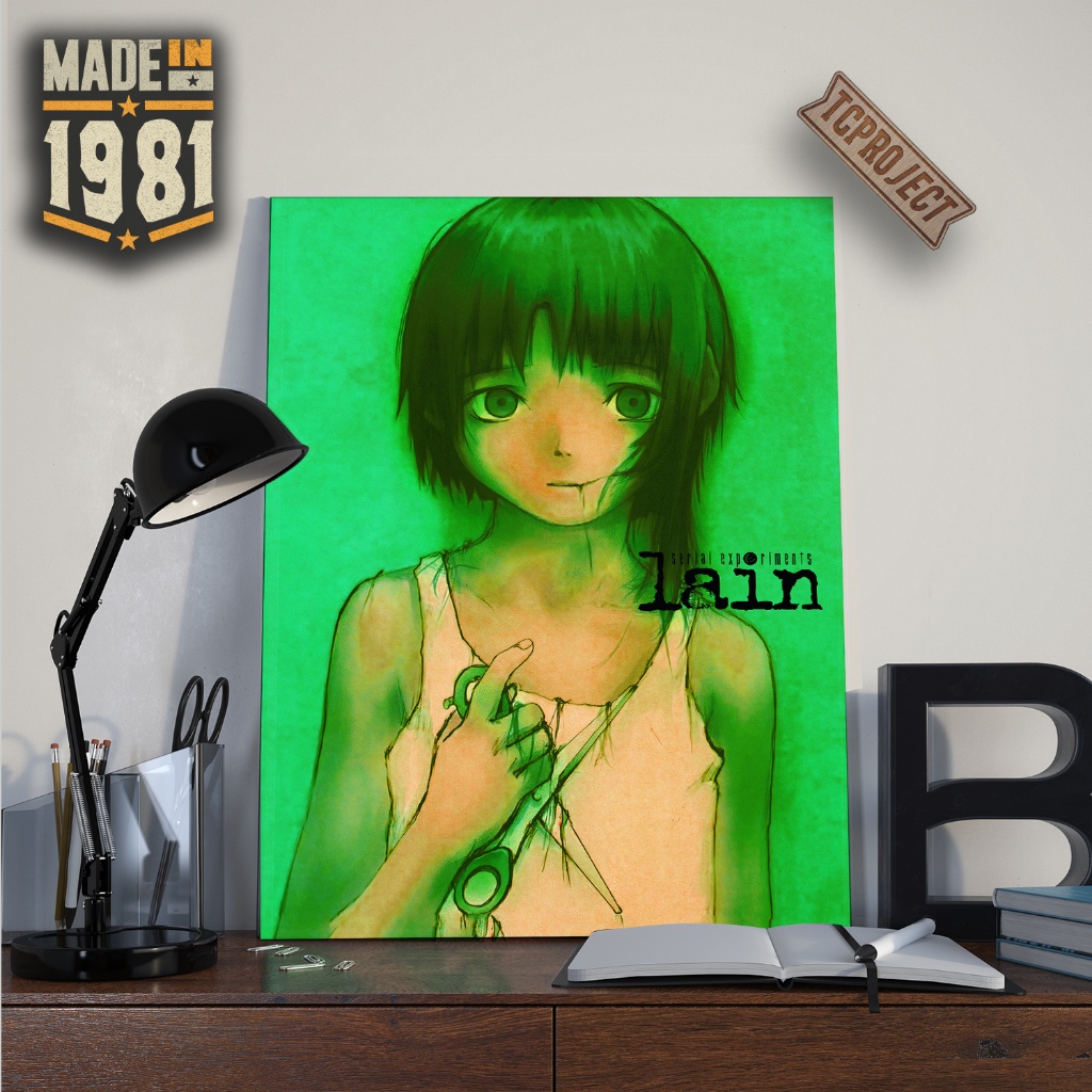 Poster Anime Serial Experiments Lain 98 - Hiasan Dinding
