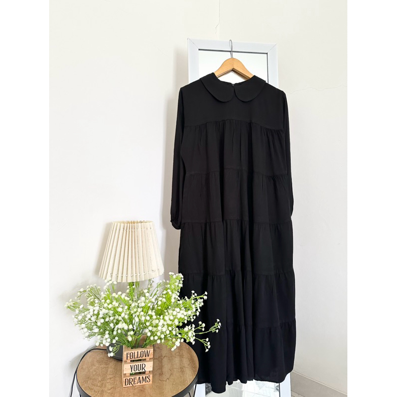 [KyandraByDwi]..Ready Stock Midi Dress Rayon Polos