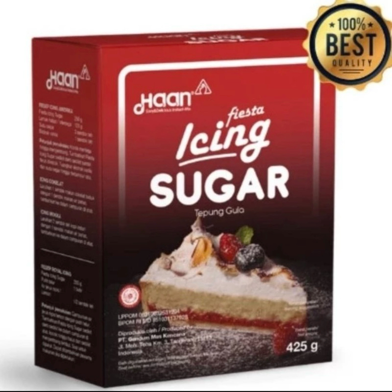 

Haan icing sugar fiesta 425 gr/gula halus 425 gram