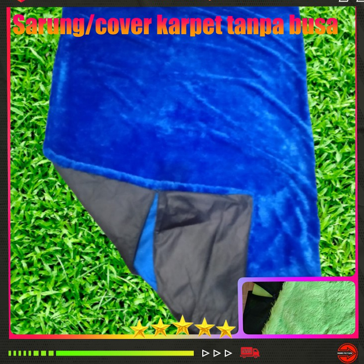Sarung  / cover Karpet Bulu Rasfur Polos 200x120cm Kasur Lantai /karpet bulu tebal