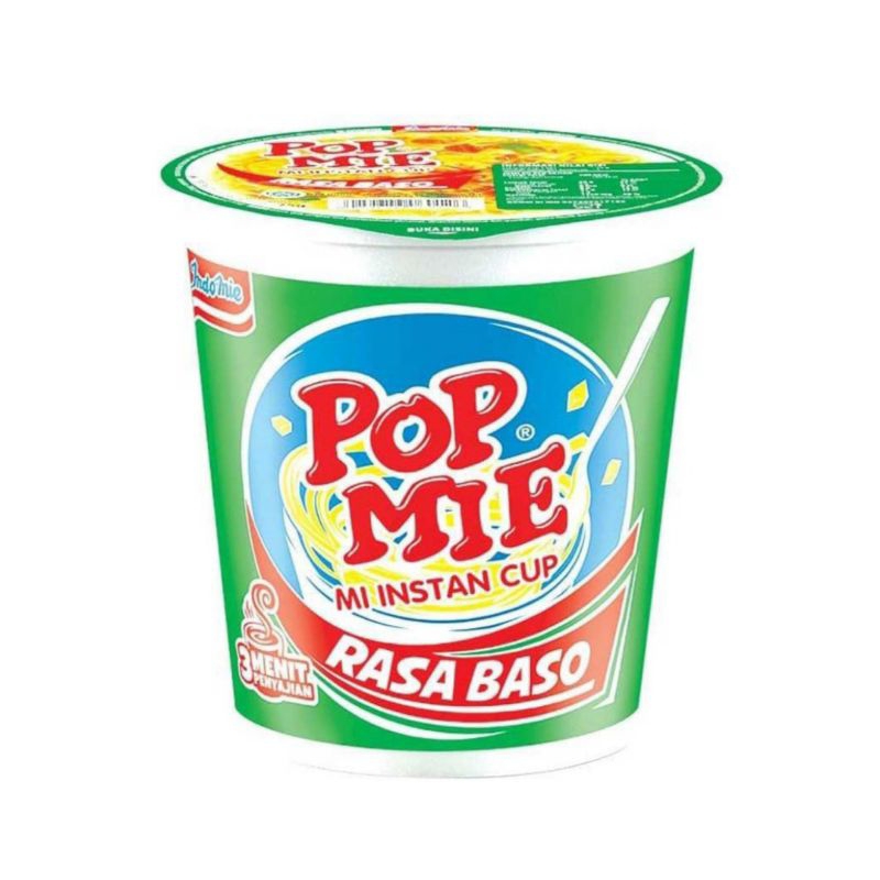 

[ 3 Pcs ] Pop Mie Mi Instan Rasa Baso 75gr / Bakso