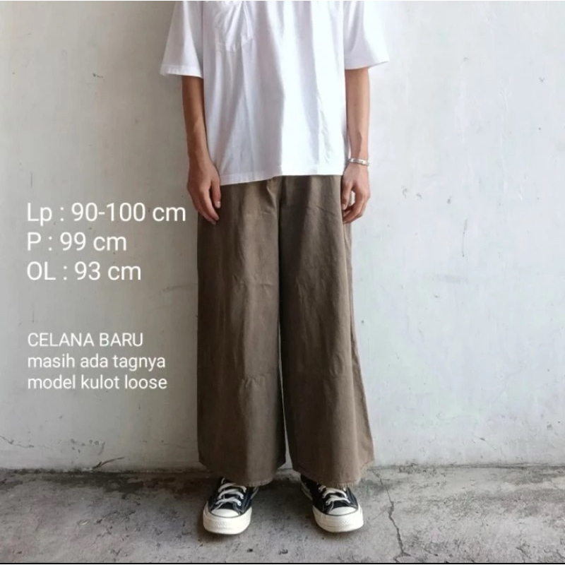 preloved celana jeans kulot
