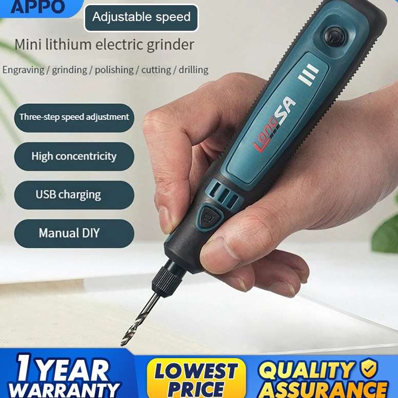 Terbaik Bor Mini Grinder Set Penggiling Mini USB Isi Ulang Alat Rotary Mikro Pengukir Pena Penggilin