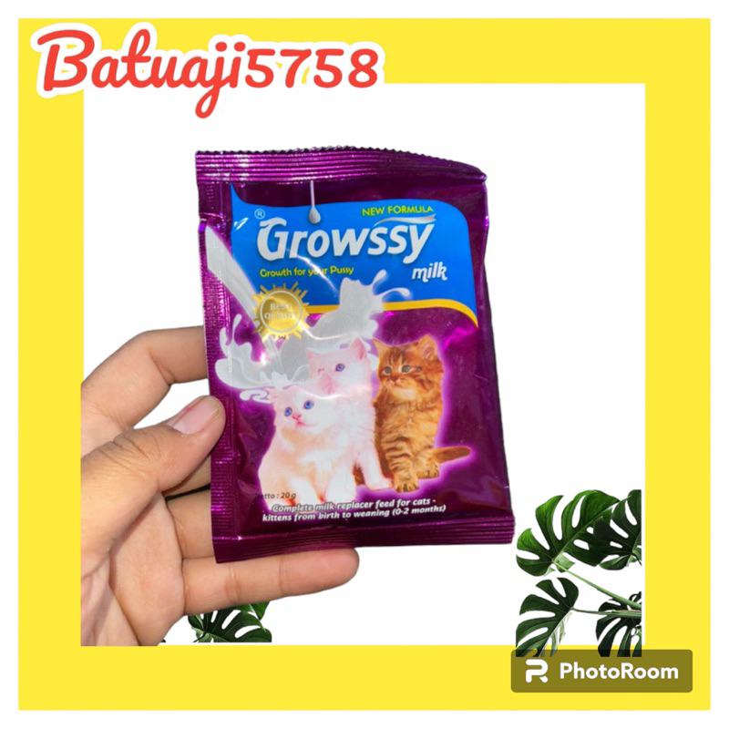 Growssy Susu Kucing Sachet 20gr Bayi Anak Dewasa