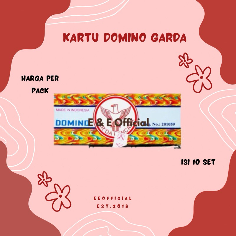 KARTU DOMINO GARDA / KARTU GAPLE / KARTU DOMINO