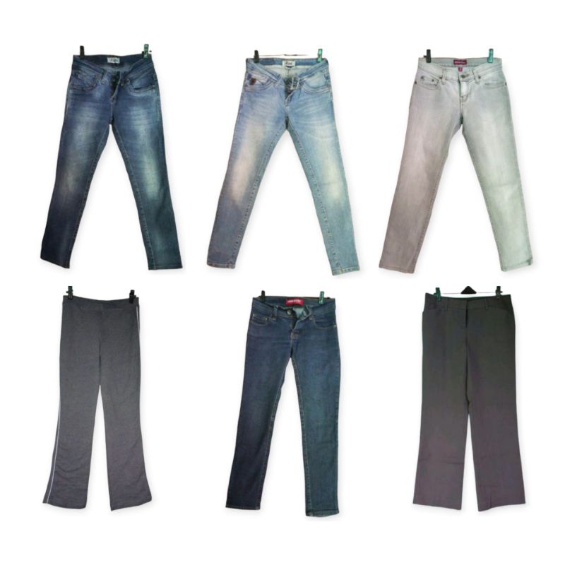 PRELOVED & NEW PRIBADI CELANA PANJANG WANITA MURAH | JEANS | OLGA | KERJA | TRAINING | BAGGY PANTS 7