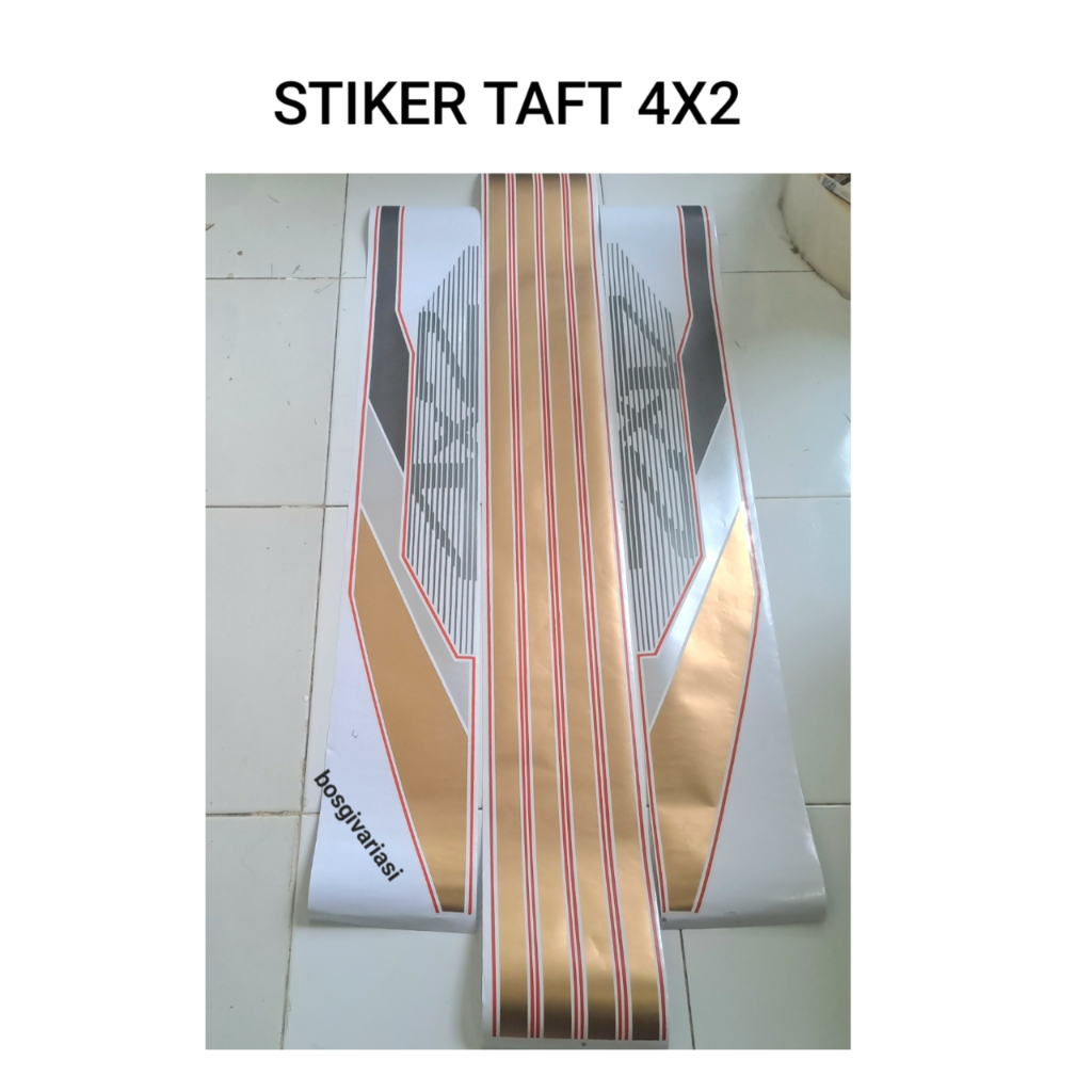 Stiker stripping body taft gt 4x2 / stiker taft 4x2 gt rocky hiline / sticker taft gt
