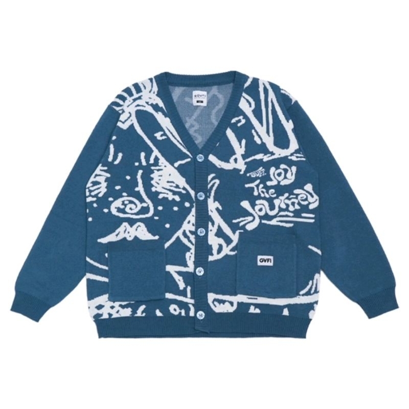 Cardigan Irish Blue Gvfi Size L