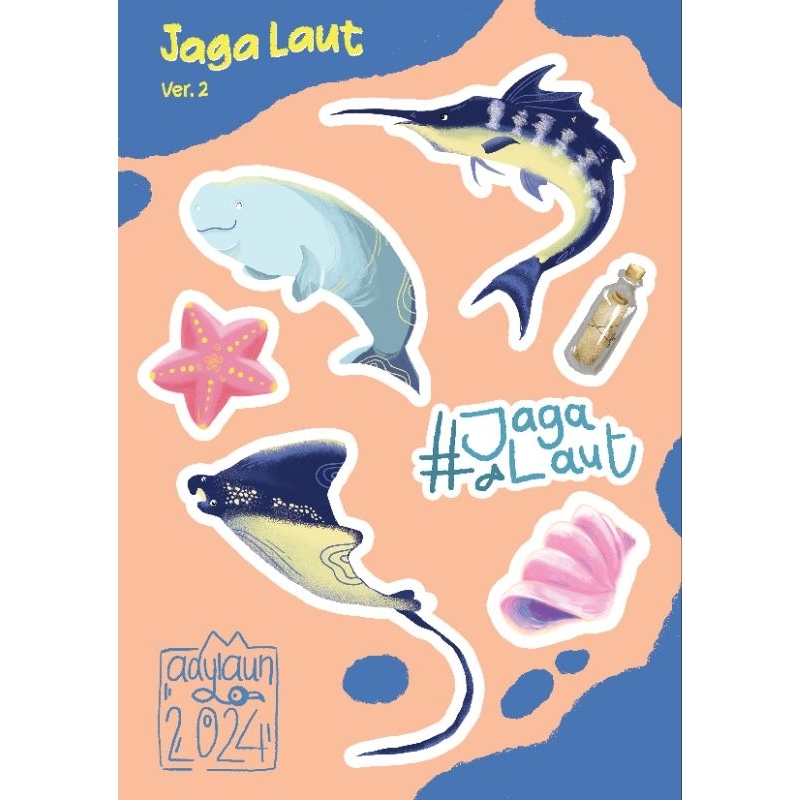 

Toko Bonbeen - Sticker Sheet Jaga Laut ver. 2